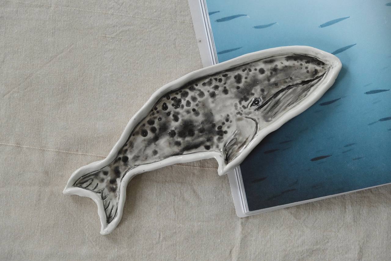 Тарелка касатка/кит фото 2