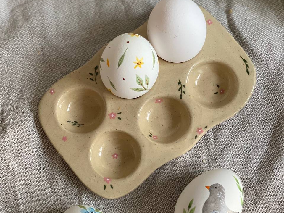 Подставка для яиц, лепка фото 2