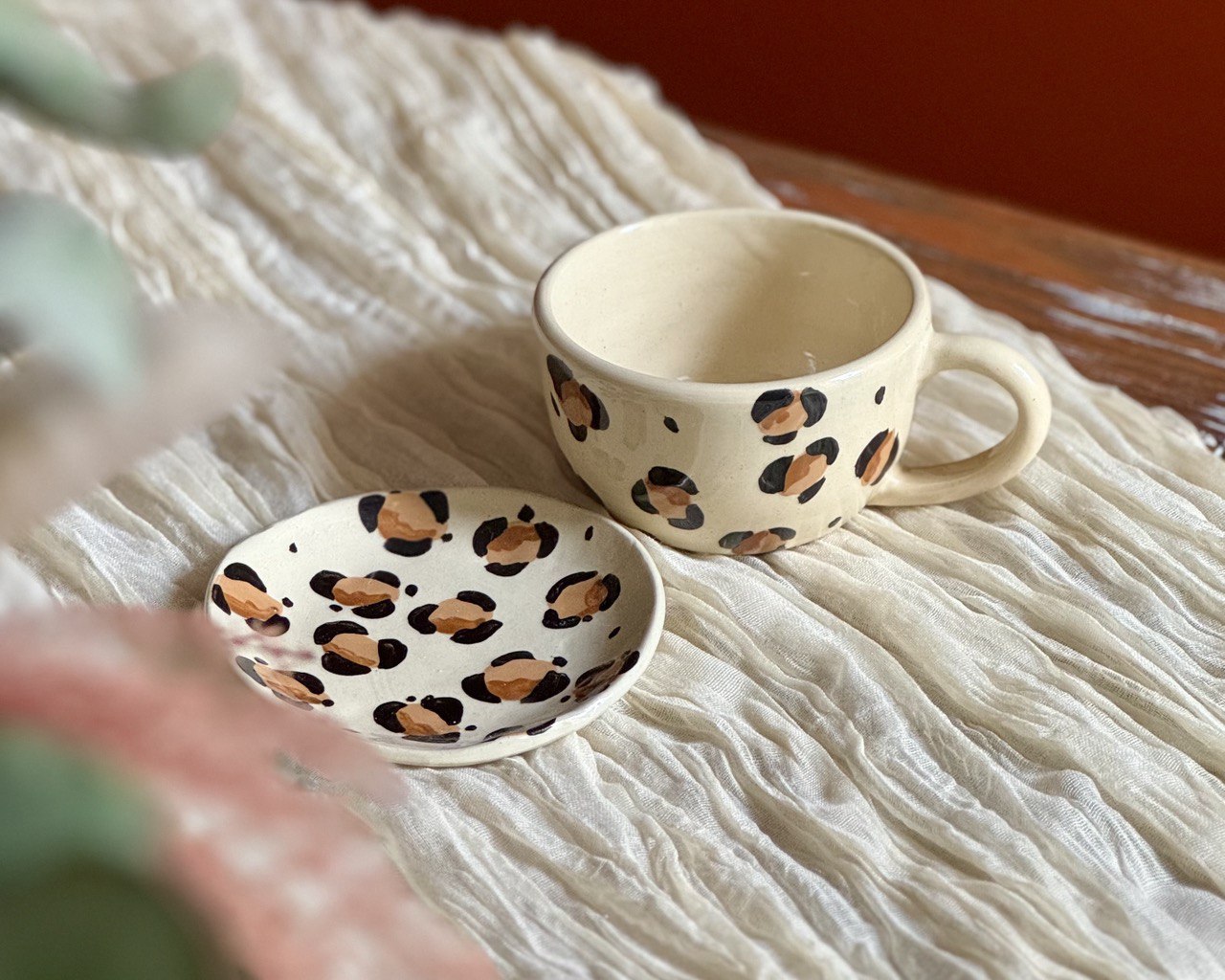 Чайная пара с росписью  фото 1